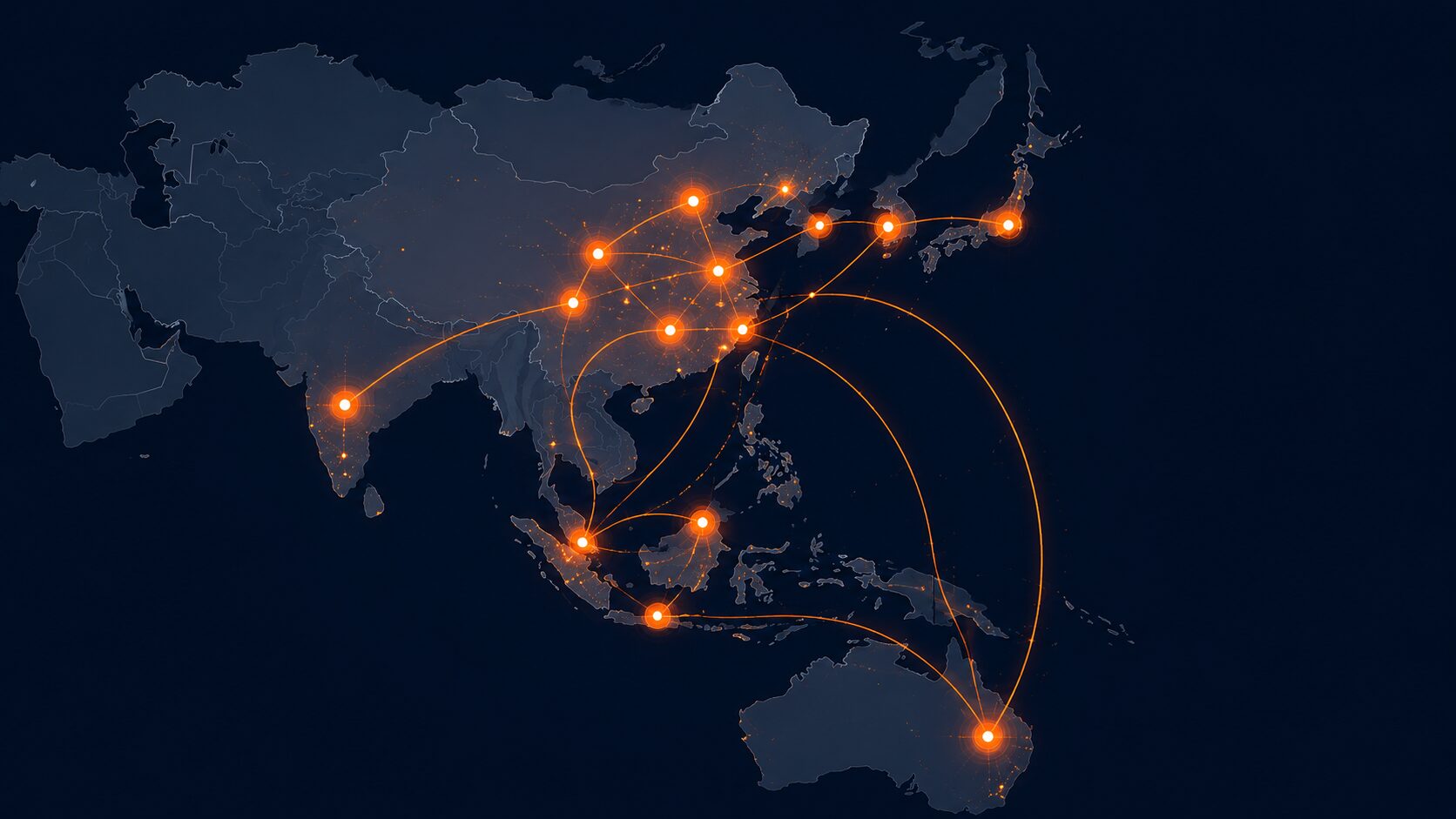 Bản đồ hạ tầng Alibaba Cloud tại khu vực châu Á - Thái Bình Dương với các data center region
