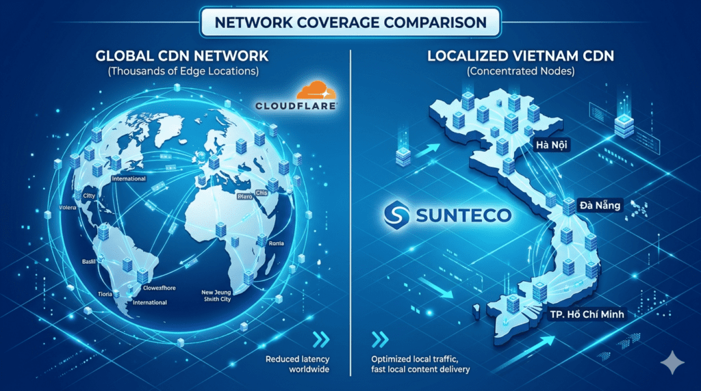 sunteco vs cloudflare cdn