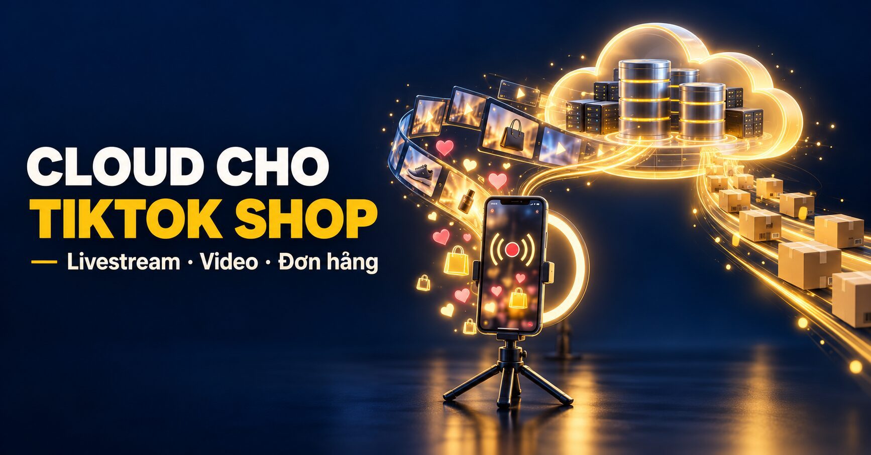 Cloud cho TikTok Shop – hạ tầng livestream, lưu trữ video và đồng bộ đơn hàng cho video commerce