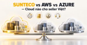 So sánh cloud cho e-commerce Việt Nam giữa Sunteco, AWS và Azure theo độ trễ, chi phí và hệ sinh thái
