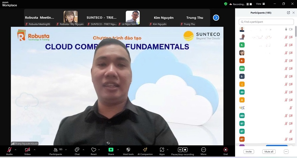 Sunteco và Robusta phối hợp tổ chức thành công khóa học “Cloud Computing Fundamentals