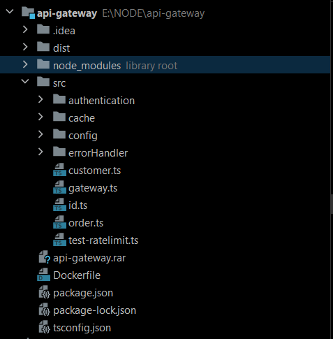 xây dựng API gateway bằng Nodejs